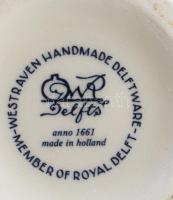 Royal Delft kehelyváza, jelzett, hibátlan, m: 18 cm
