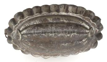 Antik süteményforma, 22x14 cm