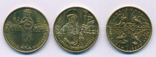 Lengyelország 1999. 2Zl Cu-Al-Zn "Jan Łaski születésének 500. évfordulója" + 2000. 2Zl Cu-...