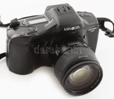 Minolta Dynax 7xi fényképezőgép, Minolta Maxxum AF objektívvel, tartótáskával