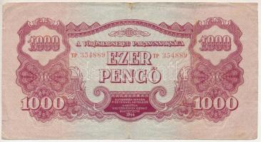 1944. 1000P "A Vöröshadsereg Parancsnoksága", "TP 354889" T:VG Adamo P48
