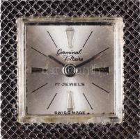 Germinal Voltaire régi, retró női 1970-es óra 17 ékszer svájci acél, jelzett, működik 18x19 mm Fém s...