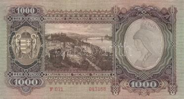 1943. 1000P (2x) egymásutáni sorszámmal T:I