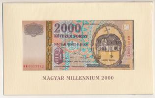 2000. 2000Ft "Millenium" "MM 0033582" eredeti díszcsomagolásban T:UNC Adamo F56A