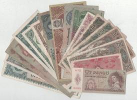 18db-os magyar bankjegytétel, közte 1930. 20P T:F-G közte szép papír