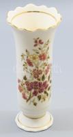 Zsolnay virág mintás váza. Kézzel festett, jelzett, hibátlan 20 cm
