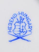 Herendi Viktória mintás tálka. Kézzel festett, jelzett, hibátlan 8 cm