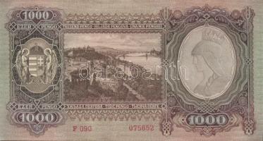 1943. 1000P (2x) egyugrású sorszámmal T:I-