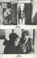 cca 1989 előtt készült, "Szégyen" című svéd film jelenetei és szereplői (rendezte Ingmar Bergman), 12 db vintage produkciós filmfotó (vitrinfotó, lobbyfotó) ezüst zselatinos fotópapíron, a használatból eredő (esetleges) kisebb hibákkal, 18x24 cm