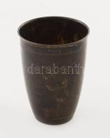 Antik ezüst (Ag) keresztelőpohár, jelzett, m: 9,5 cm, nettó 101g