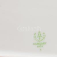 Hollóházi paradicsommadár mintás tálca, jelzett, hibátlan, 38x15 cm