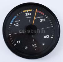 Ganz szobai hőmérő, szép állapotban d: 11 cm