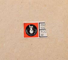 Vén Edit (1937-) Mátyás-templom. Iparművészeti Vállalatos 2 csempéből álló kép, fa keretben, jelzett...