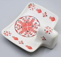 Kőbányai porcelán lámpatest. Matricás, jelzett, hibátlan 22x20 cm