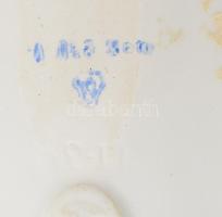 Kőbányai porcelán lámpatest. Matricás, jelzett, hibátlan 22x20 cm