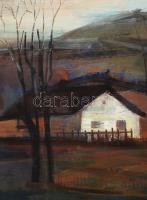 Zsignár István (1930-2002): Borsodi táj, 1968. Olaj, farost. Jelzett. Hátoldalán autográf felirattal...