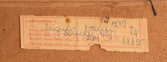 Zsignár István (1930-2002): Borsodi táj, 1968. Olaj, farost. Jelzett. Hátoldalán autográf felirattal...