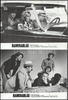 cca 1989 előtt készült, "Bankrablás" című amerikai film jelenetei és szereplői, 13 db vintage produkciós filmfotó (vitrinfotó, lobbyfotó) ezüst zselatinos fotópapíron, a használatból eredő (esetleges) kisebb hibákkal, 18x24 cm