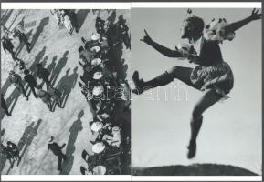 cca 1934 Munkácsi Márton (1896-1963) magyar - amerikai fotóriporter és fotóművész felvételei, 2 db modern nagyítás, jelzés nélkül, 21x15 cm