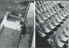 cca 1930 Moholy-Nagy László (1895-1946) magyar - amerikai fotográfus felvételei, 2 db modern nagyítás, jelzés nélkül, 21x15 cm