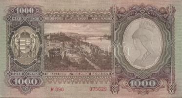 1943. 1000P T:II+ Csak egyszer hajva, törve nem!