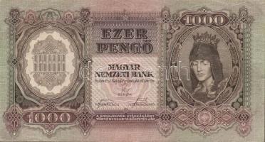 1943. 1000P papírráncokkal T:II+