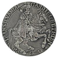 Peternák Gusztáv (1928-2003) 1980. "Bethlen Gábor / 1580-1980" kétoldalas, jelzett, öntött Ag emlékérem. Hátoldalán "FÖÉ" gyártói jelzéssel (42,75g/0.835/44mm) Mindösszesen 56 legyártott darab! T:XF, pici peremhiba /  Hungary 1980. "GABRIEL BETHLEN D G PRI TRANSILVANIAE / 1580-1980" two-sided, hallmarked, cast Ag commemorative medallion. Sign.: "Peternak", with "FÖÉ" maker's mark on the reverse. (42,75g/0.835/44mm) A total of 56 pieces were produced! C:XF, tiny edge error