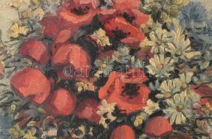 Gebauer (?) jelzéssel: Csendélet. Olaj, vászon. Dekoratív fakeretben, 45×35 cm