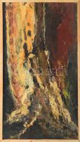 Gádor Emil (1911-1998): Elhalt fa. Olaj, falemez, jelezve közéepn lent. Fakeretben, 56×30 cm