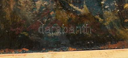 Gádor Emil (1911-1998): Elhalt fa. Olaj, falemez, jelezve közéepn lent. Fakeretben, 56×30 cm