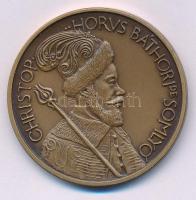 Tóth Sándor (1933-2019) 1988. "Somlyói Báthory Kristóf / MÉE Hajdú-Bihar Megyei szervezete" kétoldalas bronz emlékérem (42,5mm) T:UNC Adamo DE12