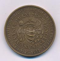 Tóth Sándor (1933-2019) 1987. "Somlyói Báthori Zsigmond / MÉE Hajdú-Bihar Megyei szervezete" kétoldalas bronz emlékérem (42,5mm) T:AU Adamo DE11