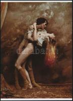 cca 1980 Saudek, Jan (1935-) cseh fotóművész felvétele (Tangó), 1 db modern nagyítás, jelzés nélkül, 21x15 cm