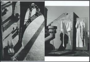cca 1943 André Kertész - korábban Kertész Andor (1894-1985) magyar - francia - amerikai fotóművész felvételei (New York), 2 db modern nagyítás, jelzés nélkül, 21x15 cm