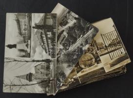 100 db MODERN fekete-fehér magyarországi város képeslap, 1950-80 között / 100 modern Hungarian black and white town postcards
