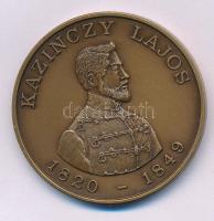 Bognár György (1944-) 1990. "Kazinczy Lajos / Aradi Vértanúk - MÉE Gyöngyös " kétoldalas bronz emlékérem (42,5mm) T:UNC Adamo GS9