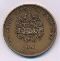 Bognár György (1944-) 1990. "Kazinczy Lajos / Aradi Vértanúk - MÉE Gyöngyös " kétoldalas b...