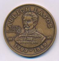 Bognár György (1944-) 1993. "Aulich Lajos / Aradi Vértanúk - MÉE Gyöngyös " kétoldalas bronz emlékérem (42,5mm) T:UNC Adamo GS12