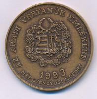 Bognár György (1944-) 1993. "Aulich Lajos / Aradi Vértanúk - MÉE Gyöngyös " kétoldalas bro...