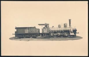 ca 1893 III. e osztályú 326 lokomotív tehervonat / locomotive 26x14 cm