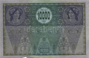 Ausztria/Osztrák-Magyar Bank 1918. 10.000K csak német nyelvű, vízszintes piros "Deutschösterrei...
