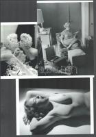 cca 1958 előtt, Marilyn Monroe (korábban Norma Jeane) (1926-1962) amerikai színésznő, fotómodell, énekes - 3 db modern nagyítás, jelzés nélkül, 21x15 cm, 15x21 cm és 15x10 cm