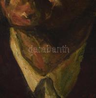 Koszta J. jelzéssel: Arckép. Olaj, karton. Szélein apró felületi kopásokkal. 37,5x30 cm