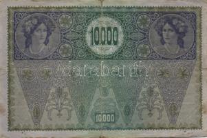 Ausztria/Osztrák-Magyar Bank 1918. 10.000K csak német nyelvű, vízszintes piros "Deutschösterrei...
