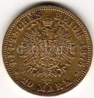 D. Reich/Poroszország 1875 20M 7,965g  arany I. Wilhelm T:3+ aranyáron !
