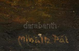 Miháltz Pál jelzéssel: Napraforgó. Olaj, farost. 60x50 cm