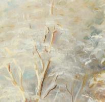 Sárdy Brutus jelzéssel: Téli erdő. Olaj, farost. 50x70 cm