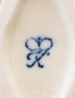 Rudolf Kammer 6 darabos plasztikus virág mintás szalvétagyűrű szett, kis sérüléssel, jelzett, m: 6,5...