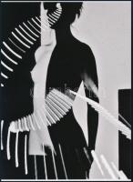 cca 1974 "Félárnyékban", szolidan erotikus felvétel, 1 db modern nagyítás, jelzés nélkül, 21x15 cm