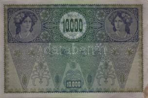 Ausztria/Osztrák-Magyar Bank 1918. 10.000K csak német nyelvű, vízszintes piros "Deutschösterrei...